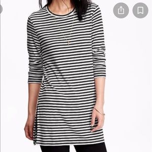 Old Navy Striped Crew Neck Tunic